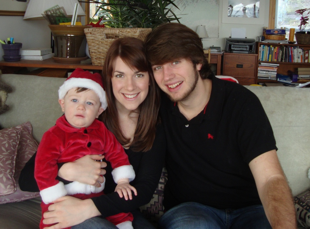 family at Christmas 