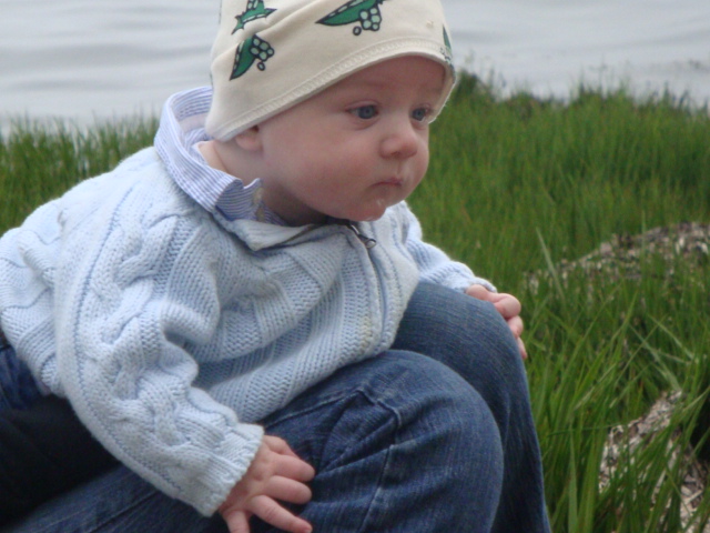 Emmett Studying the Fire 